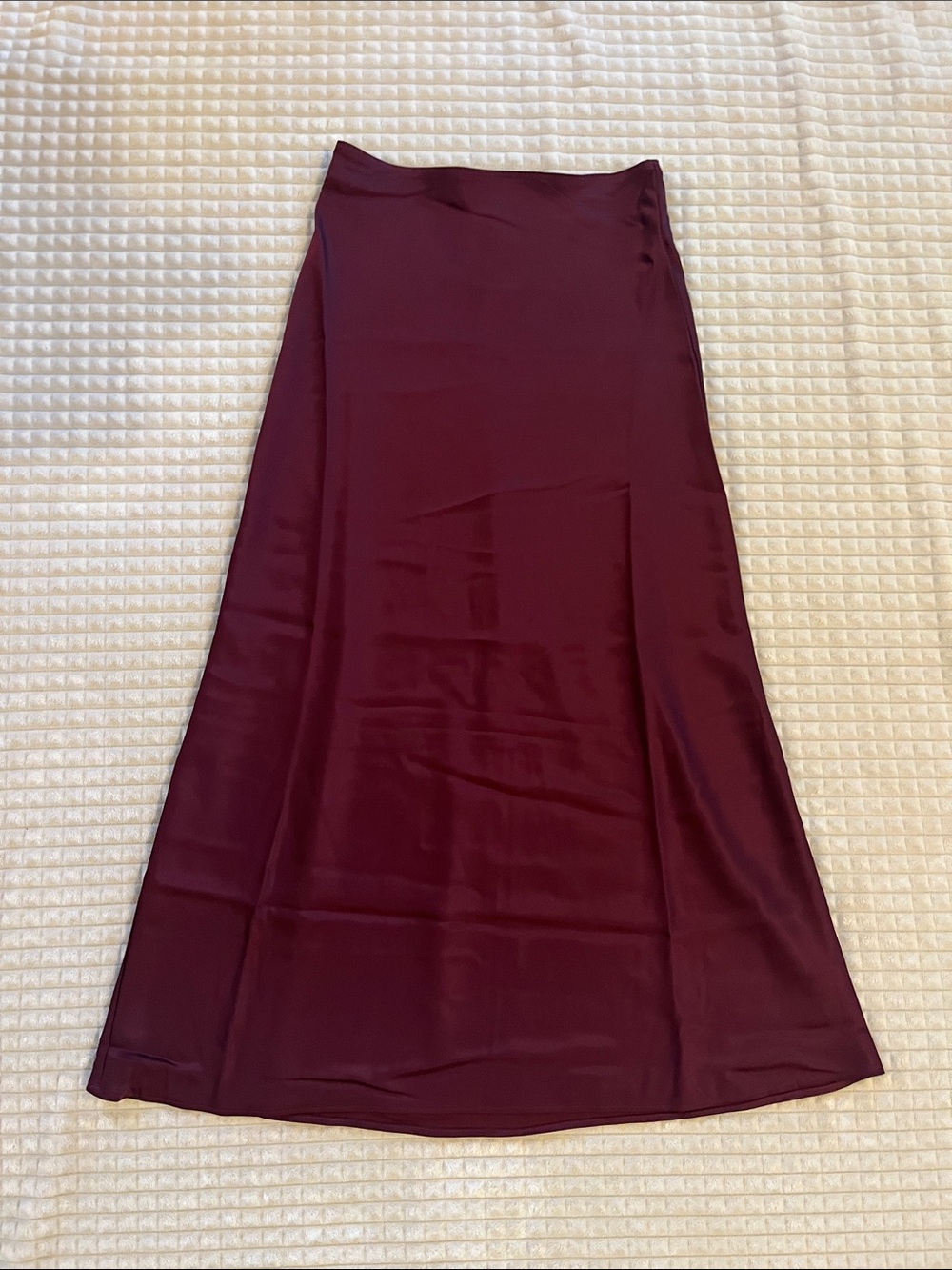 Sincerely Jules Satin Maxi Skirt - Wine